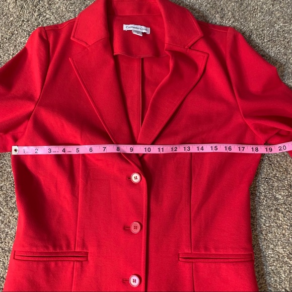 Coldwater Creek Red Blazer- 10 - Picture 3 of 5